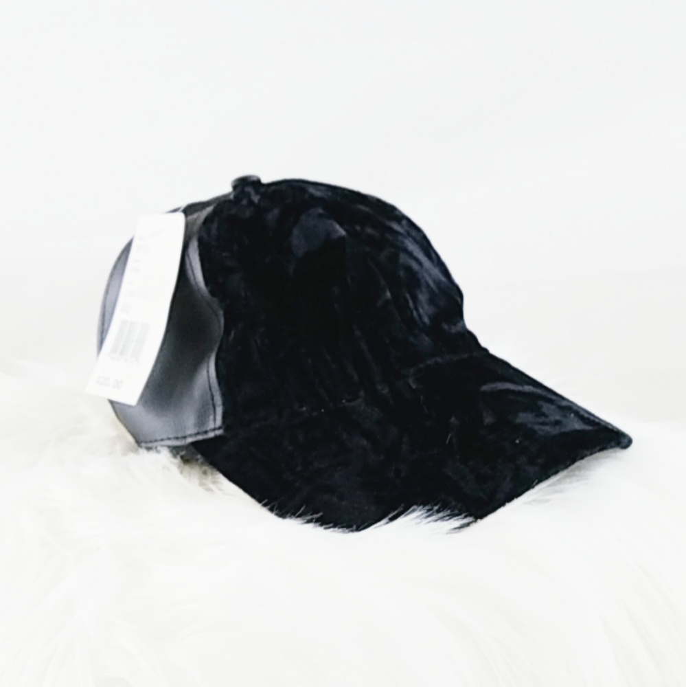 VELVET Faux Leather Cap